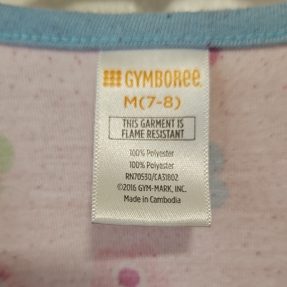 Gymboree Pink Owl and Flower Nightgown Girls 7/8 - Picture 3 of 7